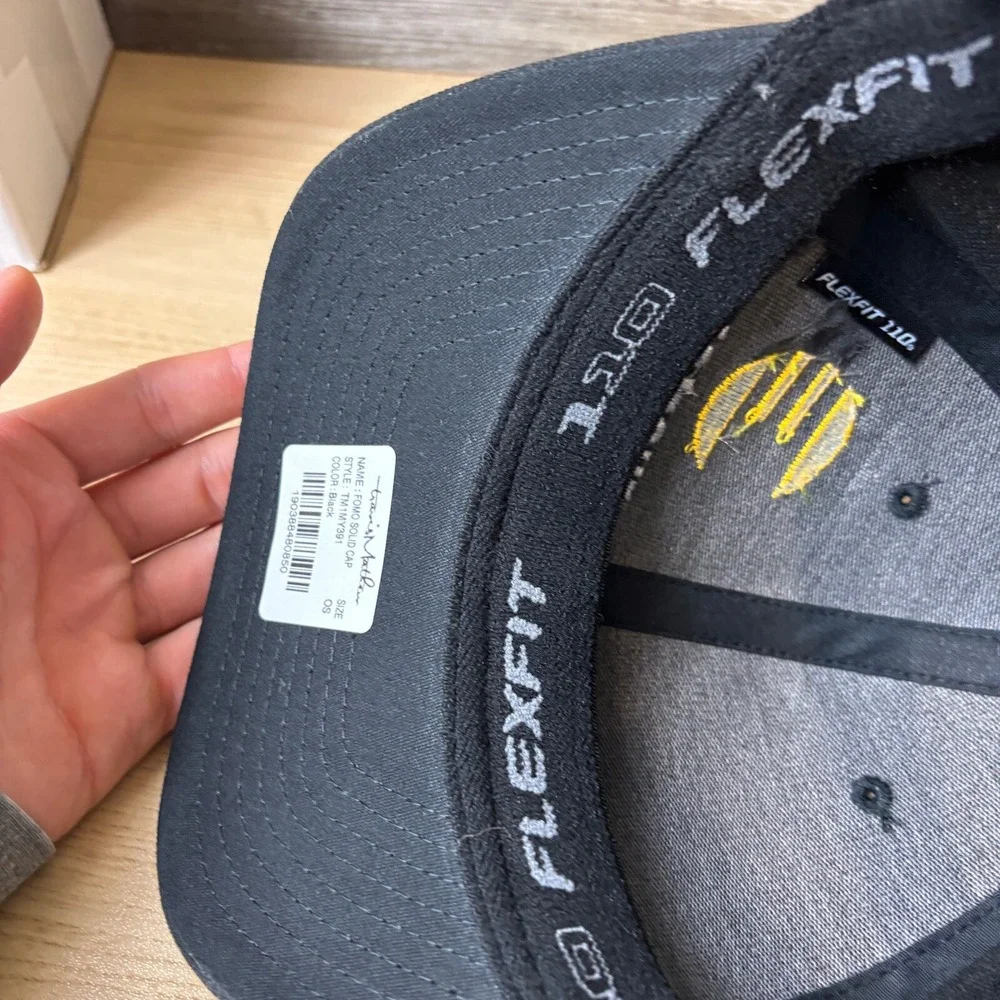 Travis Mathew Hat Cap Snapback Black Engelsma Construction Adjustable‎